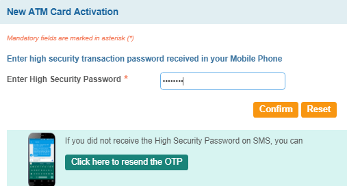 activate new sbi atm debit card online