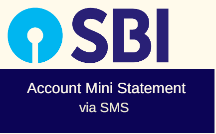 how to get account statement of sbi through sms