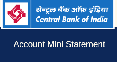 central bank of india mini statement through sms