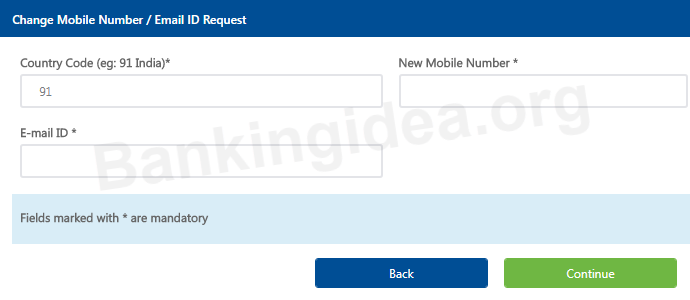 Federal Bank change Mobile number online