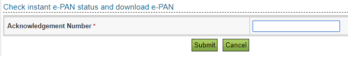 e-PAN Card Apply online