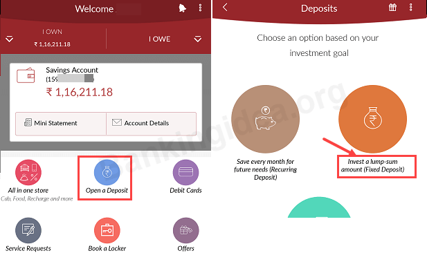Indusind bank open fixed deposit online