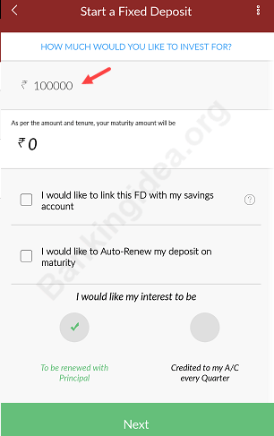 Indusind bank open fixed deposit online