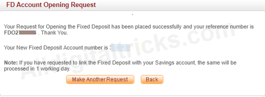Indusind bank open fixed deposit online