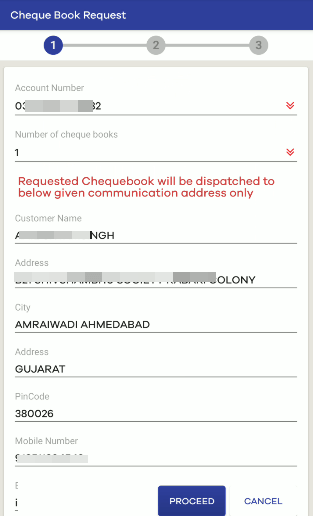 Request UCO Bank Cheque Book Online from Mobile Banking