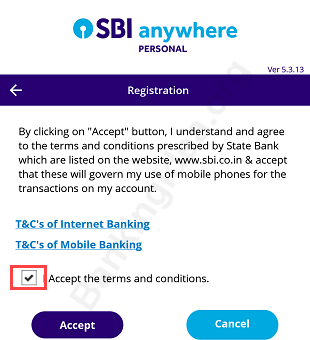 SBI Mobile Banking activation process