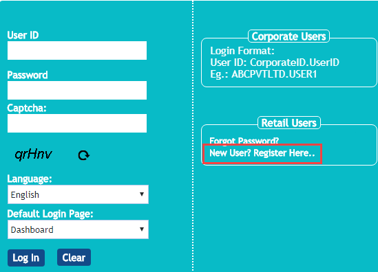 Register Vijaya bank net banking online