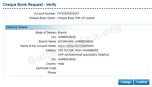 Request Syndicate Bank Cheque Book Online