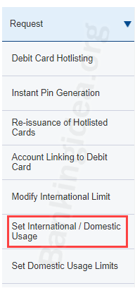 HDFC Debit card international use