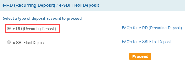 Open RD SBI Online