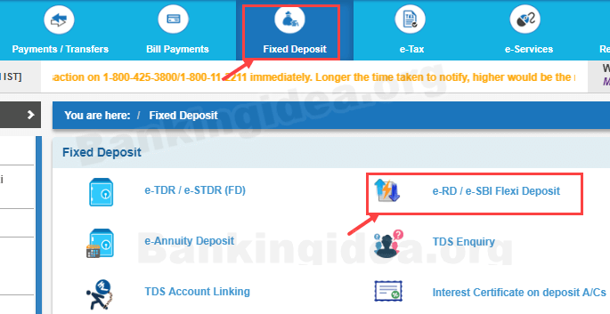 Open RD SBI Online