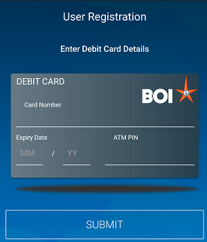 BOI mobile banking registration process