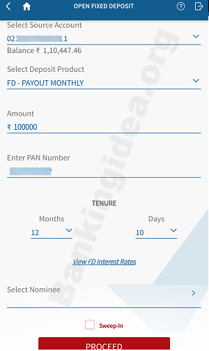 Yes Bank FD open online