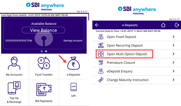 Open SBI MOD online