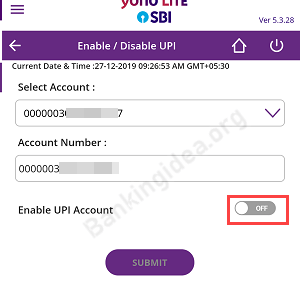 How To EnableDisable UPI for SBI Account