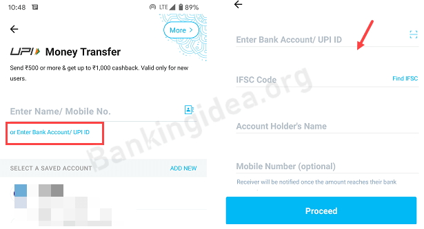 Transfer Money From ICICI Pay Later Account