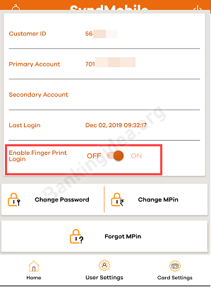 Syndicate Mobile Banking Activation Process