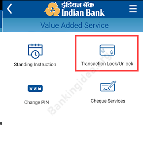 Indian Bank Online transaction Lock?Unlock