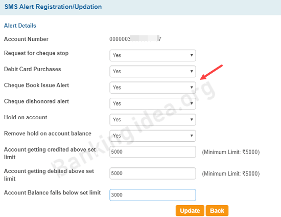 SBI SMS alert