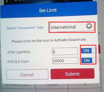 Central Bank of India Debit Card for International Payment
