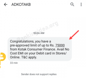 how to check balance in kotak smart emi card