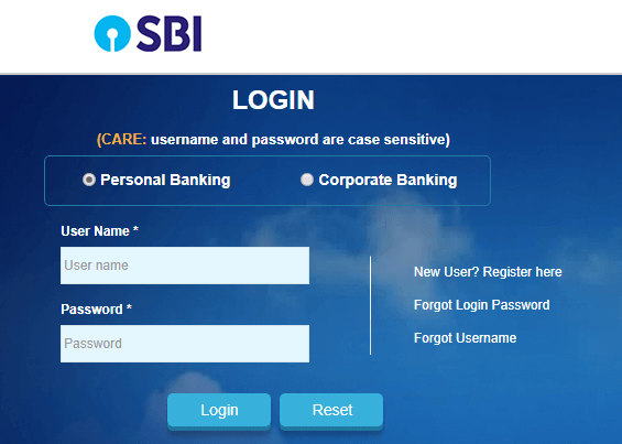 pay online SBI net banking