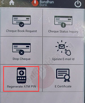 Bandhan Bank ATM PIN Generation Online Process