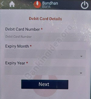 Bandhan Bank ATM PIN Generation Online Process