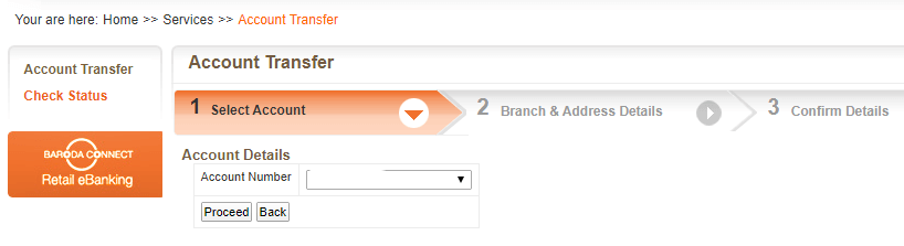  Transfer Bank of Baroda Account To New Branch Online