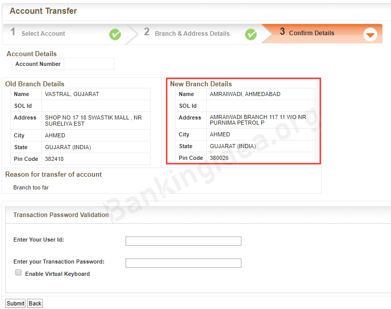  Transfer Bank of Baroda Account To New Branch Online