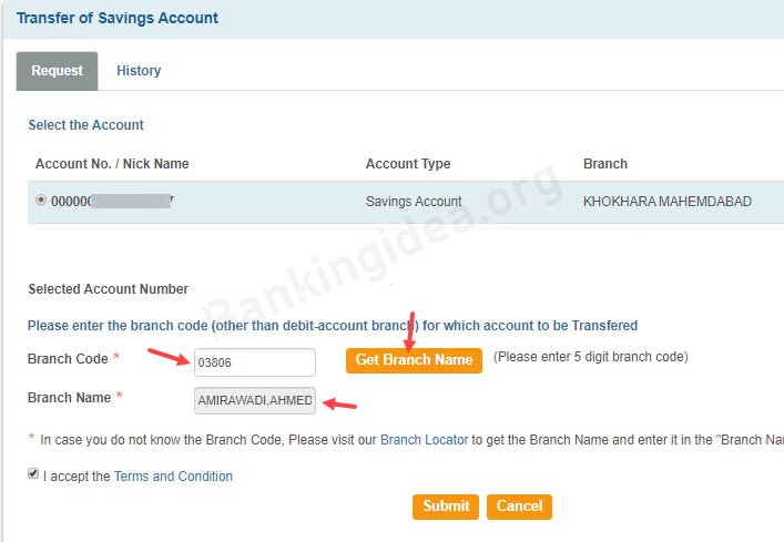 Transfer SBI account | Change SBI Branch