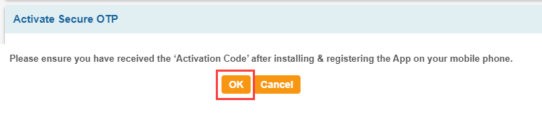 SBI Secure OTP Activation & Generate OTP Online