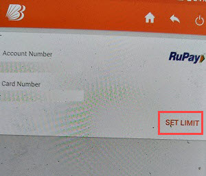 Bank of Baroda ATM card limit