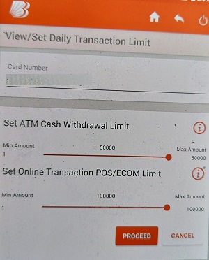 Bank of Baroda ATM card limit