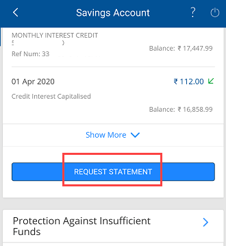 HDFC Account Statement