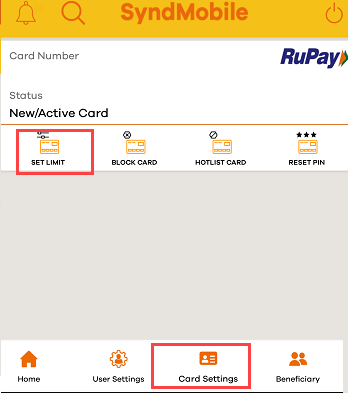 View/Change Syndicate ATM Cash Withdrawal Limit 