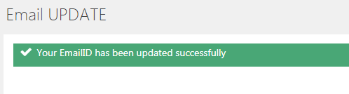 update register email ID Indian Bank Online