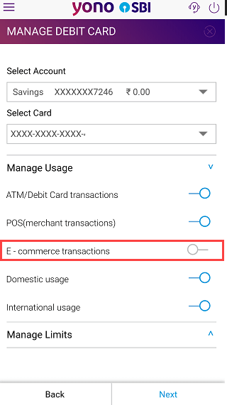 SBI ATM Debit card online transaction payment activate