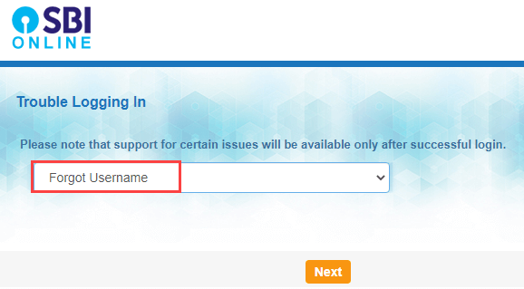SBI Net Banking user name (User ID)