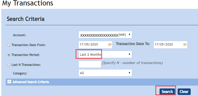 Vijaya Bank Account Statement Online