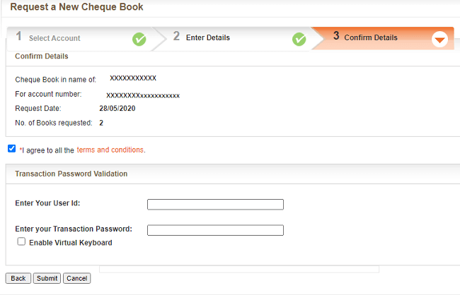 Apply Bank of Baroda Cheque Book Online