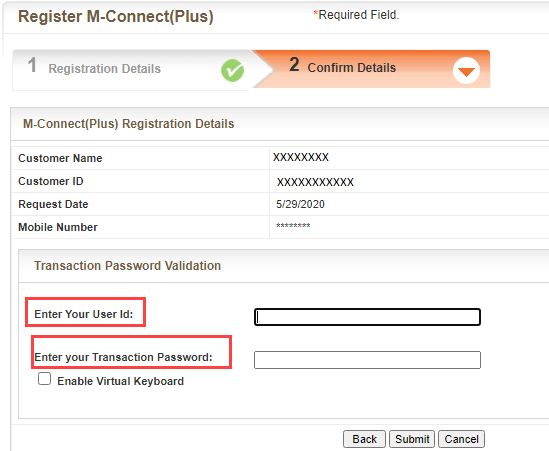 Bank of Baroda Mobile banking M connect plus registration