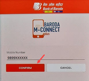 Bank of Baroda Mobile banking M connect plus registration