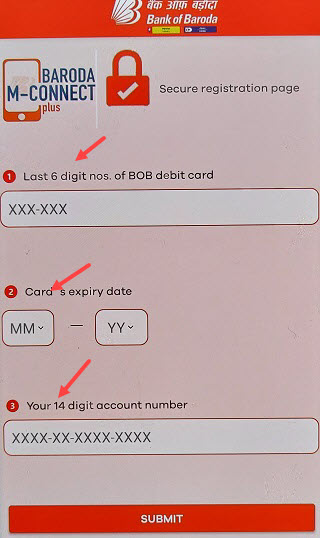 Bank of Baroda Mobile banking M connect plus registration