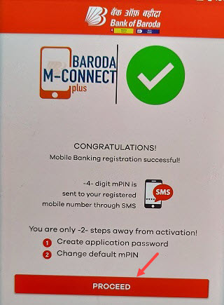 Bank of Baroda Mobile banking M connect plus registration