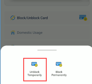 On/Off Canara Bank ATM Debit Card using Mobile Banking