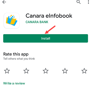 Canara bank mPassbook (eInfobook)