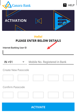 Canara Bank offline OTP