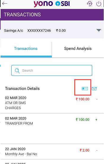 SBI statement download
