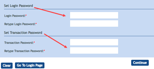 Regenerate Vijaya Bank Internet Banking Login Password & Transaction password